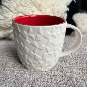STARBUCKS textured bone china mug 2011